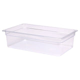 Pans, Food, 20.6 Quart, Full-Size, 10.75 x 12.75 x 6 Inch Clear, Plastic,10 - 1 EACH