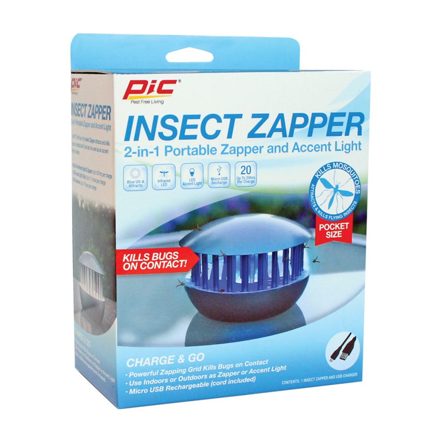 Insect Killer, Bug Zapper, Table Top, Indoor & Outdoor,1 - 1 EACH