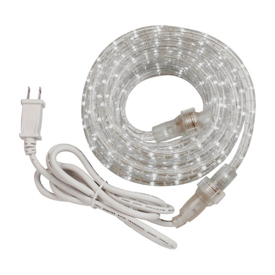 Rope Light, 6 Foot, Day White LED, Transparent PVC Tubing,1 - 6 FOOT