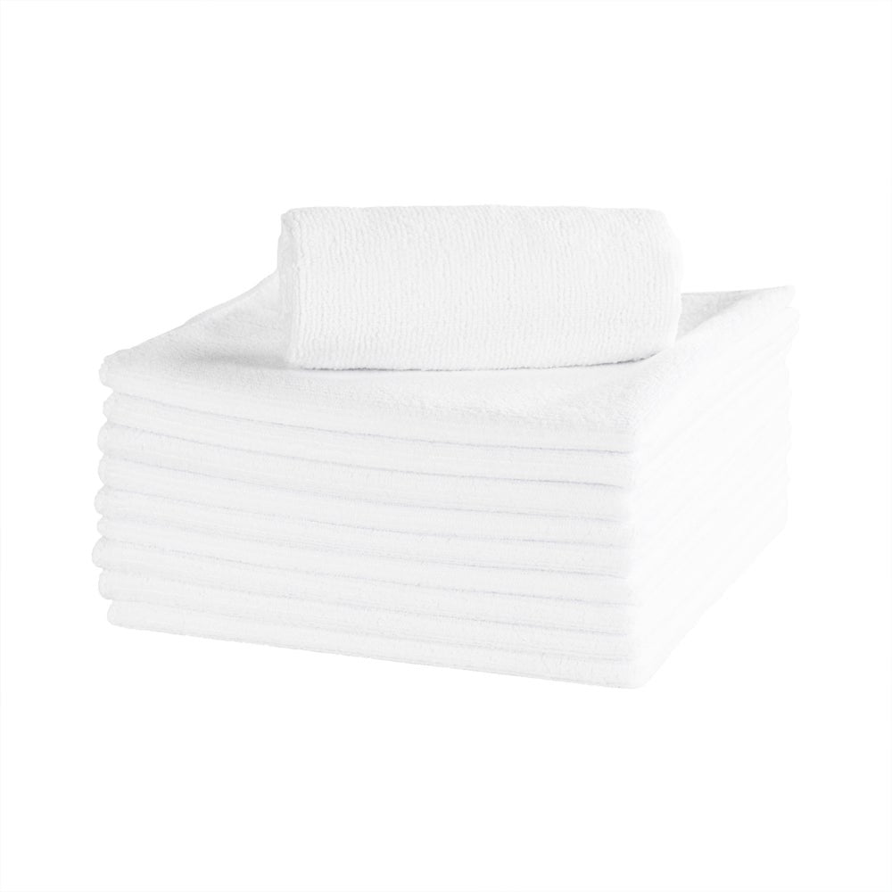 Cloths, Microfiber, White, 16 x 16 Inch,1 - 100 COUNT