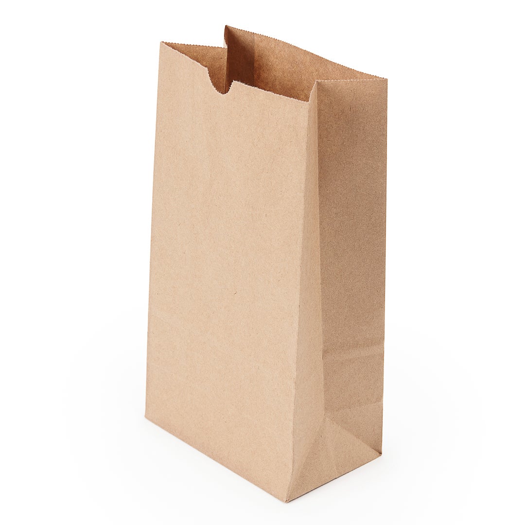 Bags, 6 x 3.5 x 10.75 Inch, Paper, Kraft,1 - 100 COUNT