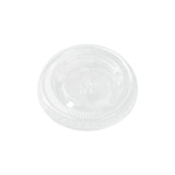 Lids, Flat, Plastic, Clear, for .8 & 1 Ounce Portion Cups,1 - 2000 COUNT