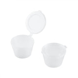 Cups, Portion, 3 Ounce, Plastic, Clear, Round, Hinged Lid,1 - 2000 COUNT