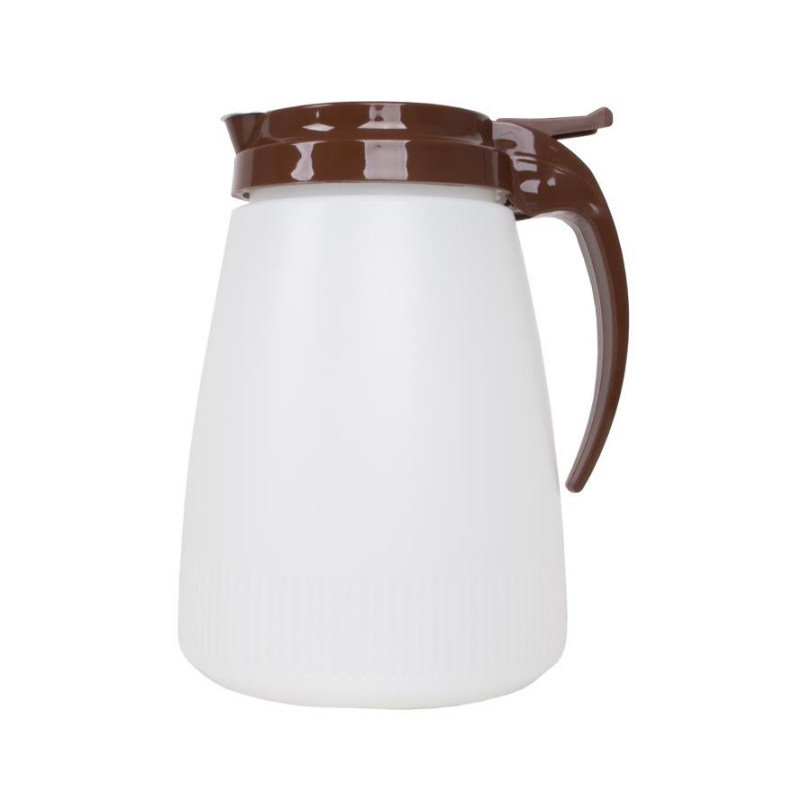 Servers, Syrup, 48 Ounce, Brown, Plastic, with Plastic Top,6 - 1 EACH