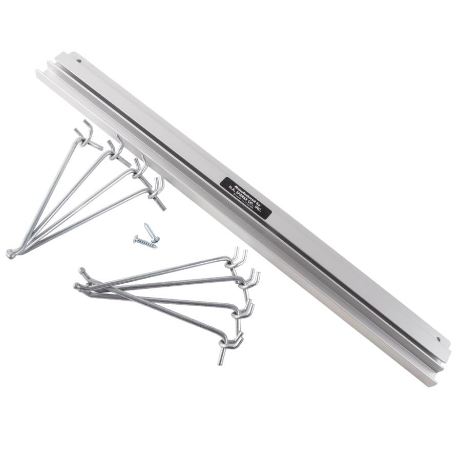 Holder, Utensil, 24 Inch, Wall-Mount, Silver, 5.5 Inch Hangers,1 - 1 EACH