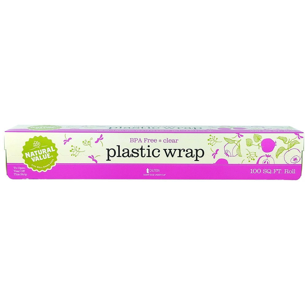 Film Roll, Cling Wrap, 12 Inch, Clear, in Cutter Box, BPA Free,24 - 100 FOOT