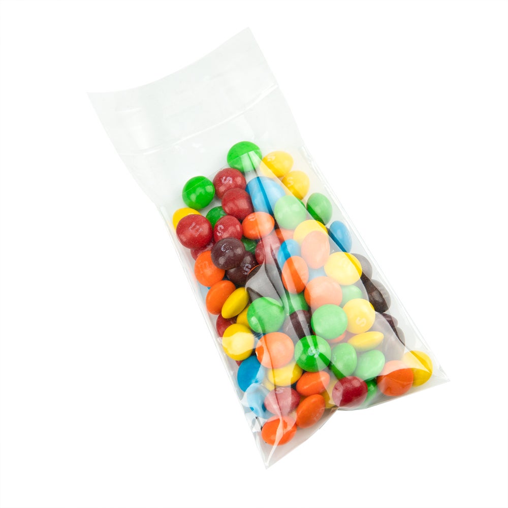 Bags, Sealable, 5 x 3 Inch, Plastic, Clear, with Plastic Lip & Tape,1 - 100 COUNT