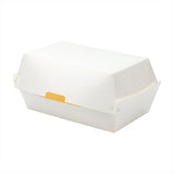 Containers, Hot Dog & Sandwich, 6.75 x 3.5 x 3.5 Inch, Paper, White, Rectangular, Clamshell,1 - 100 COUNT