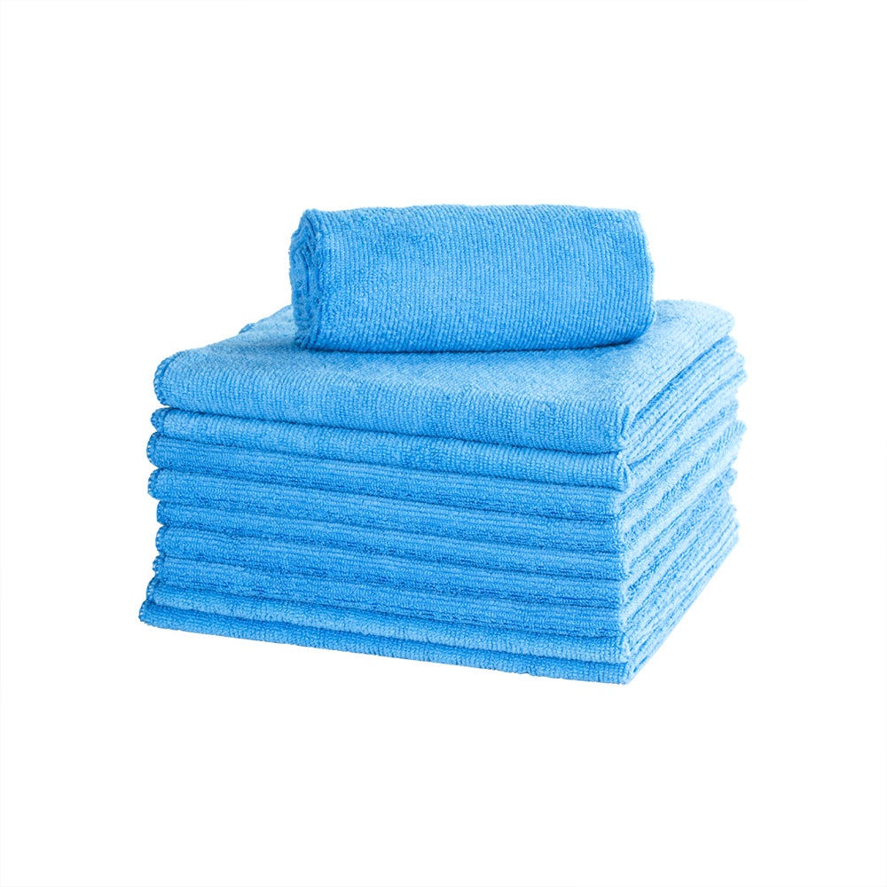 Cloths, Microfiber, Blue, 16 x 16 Inch,1 - 100 COUNT