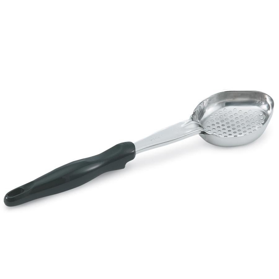 Spoodle, 2 Ounce, Perforated, Stainless Steel, with Black Nylon Handle, Oval,1 - 1 EACH