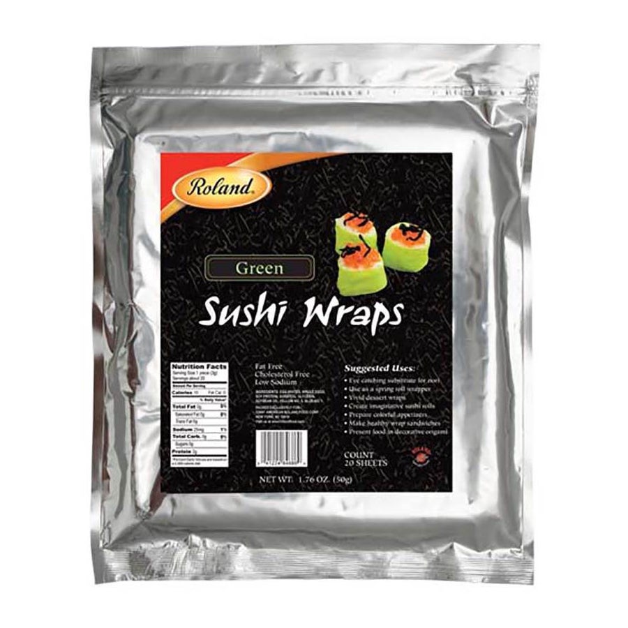 Wraps, Green, for Sushi,6 - 1.76 OUNCE