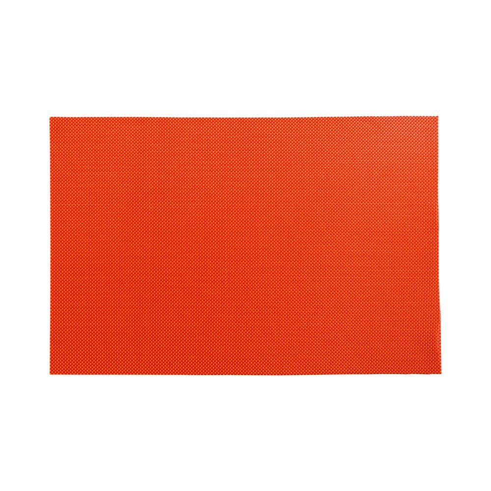 Placemats, 12 x 16 Inch, Carmel Mesh, Tangerine, Woven Vinyl,1 - 6 COUNT