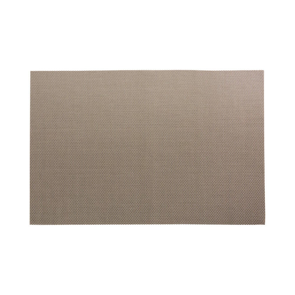 Placemats, 12 x 16 Inch, Carmel Mesh, Light Taupe, Woven Vinyl,1 - 6 COUNT
