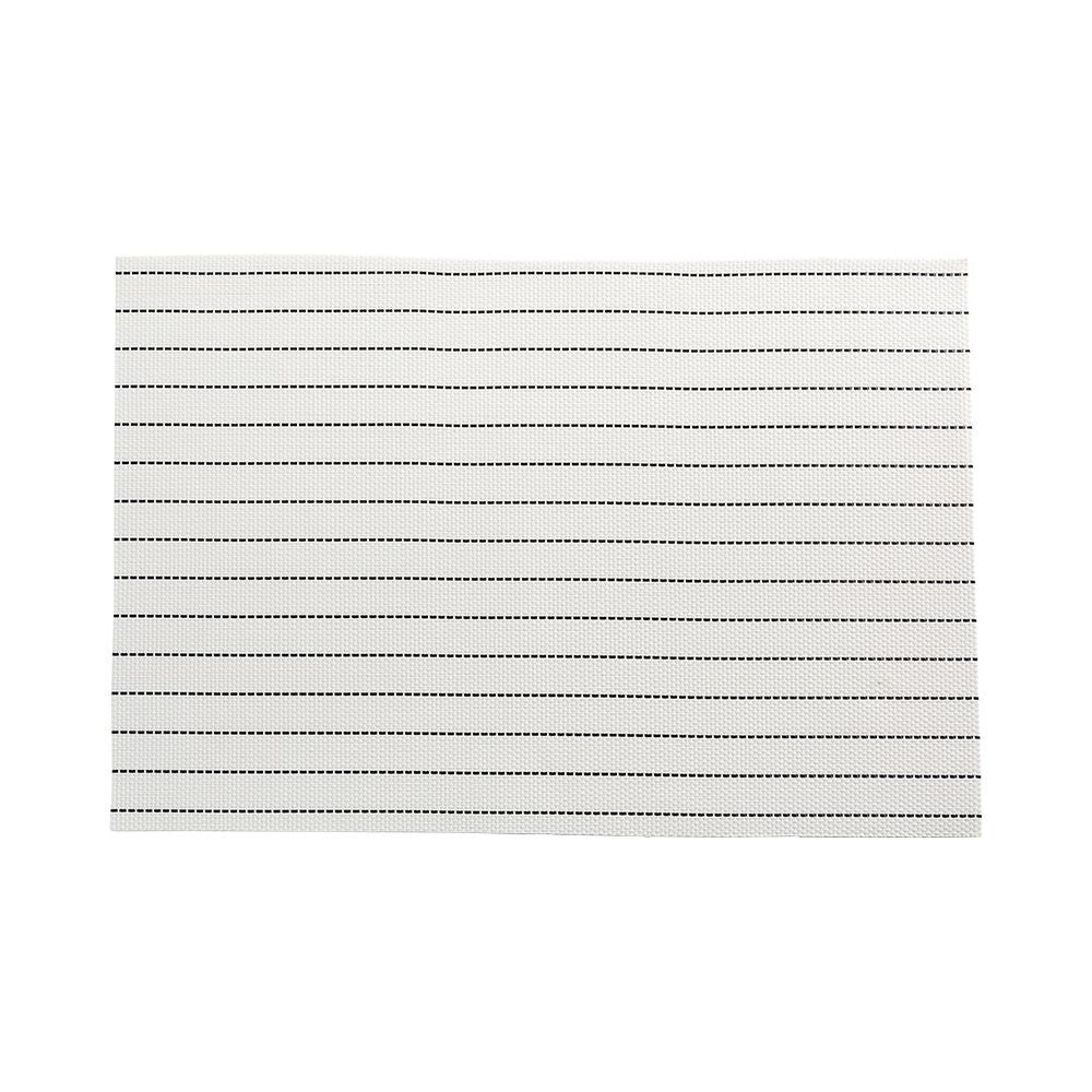 Placemats, 12 x 16 Inch, Carmel Mesh, Pick Stitch White with Black Thread, Woven Vinyl,1 - 6 COUNT