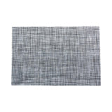 Placemats, 12 x 16 Inch, Carmel Mesh, White with Black Threads, Woven Vinyl,1 - 6 COUNT