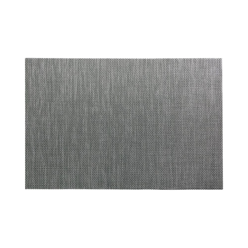 Placemats, 12 x 16 Inch, Carmel Mesh, Pewter, Woven Vinyl,1 - 6 COUNT