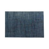 Placemats, 12 x 16 Inch, Amalfi Basketweave, Baltic Blue, Woven Vinyl,1 - 6 COUNT