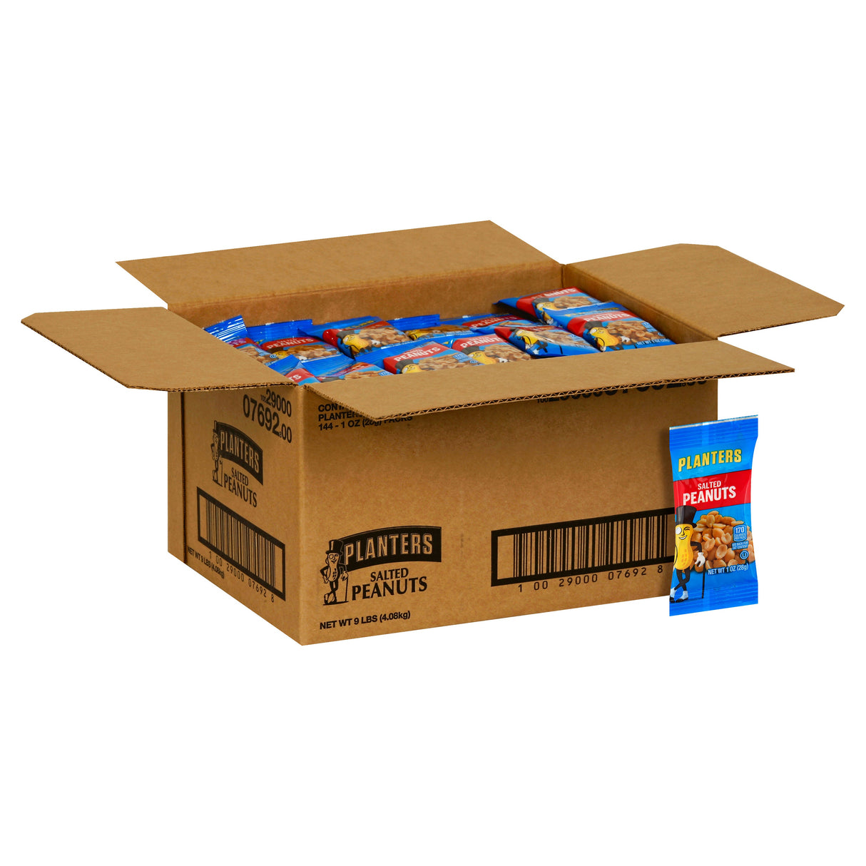 Peanuts, Salted, Single Serve,144 - 1 OUNCE