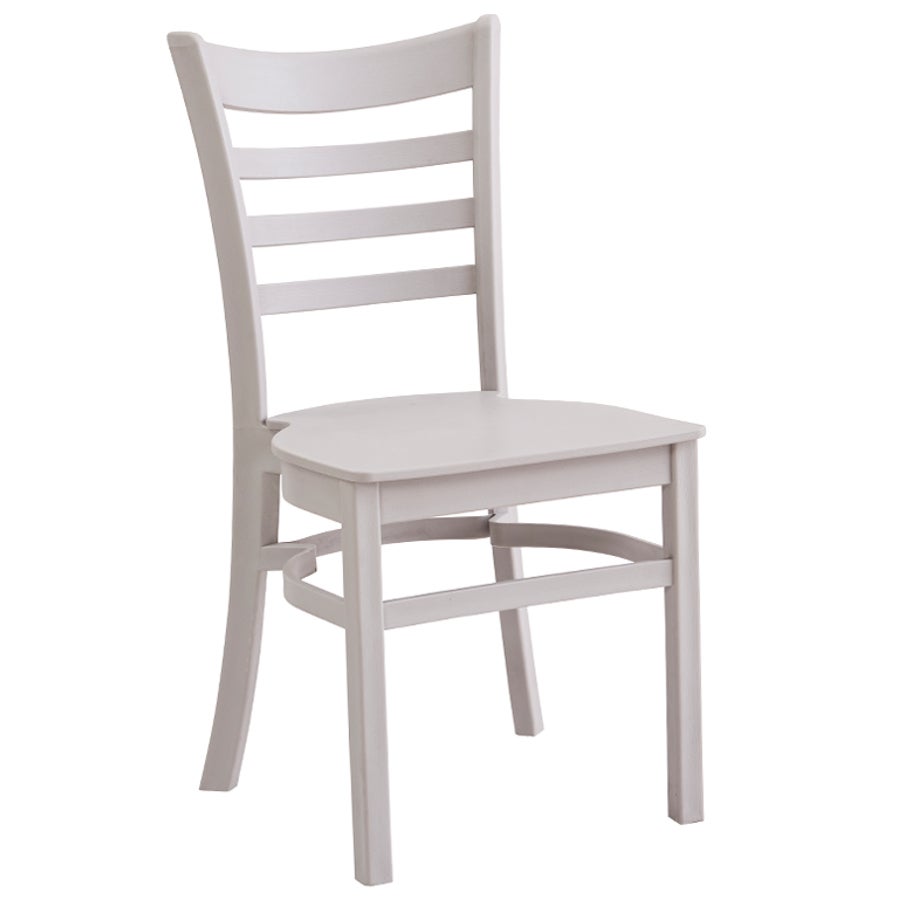 Chair, Ladderback, Poly, Grey,1 - 2 COUNT