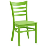 Chair, Ladderback, Poly, Lime,1 - 2 COUNT