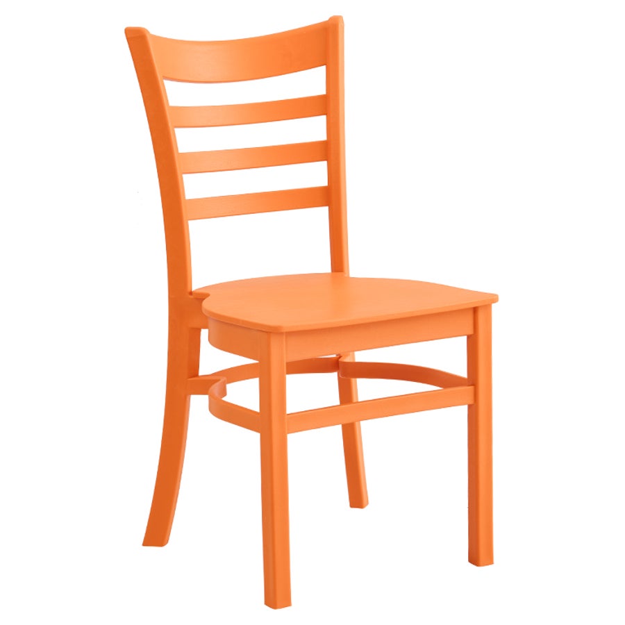 Chair, Ladderback, Poly, Mango,1 - 2 COUNT