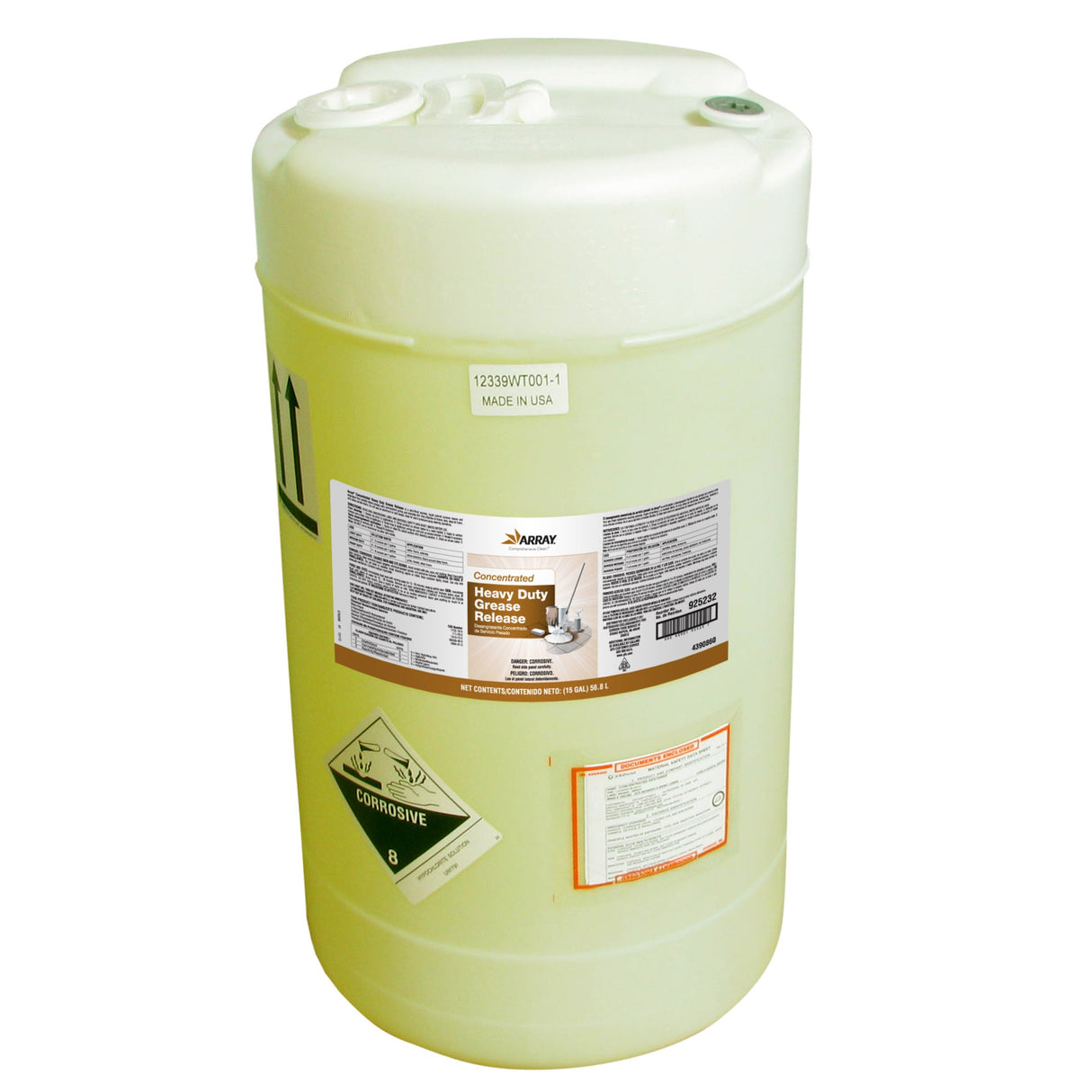 Cleaner & Degreaser, Grease Release, Concentrated, Heavy-Duty, Pine-Floral Scent,1 - 5 GALLON