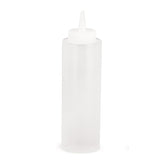 Bottles, Squeeze, 24 Ounce, Clear, Polyethylene,12 - 1 EACH