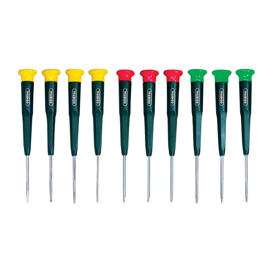 Screwdriver Set, 10 Piece,10 - 1 EACH