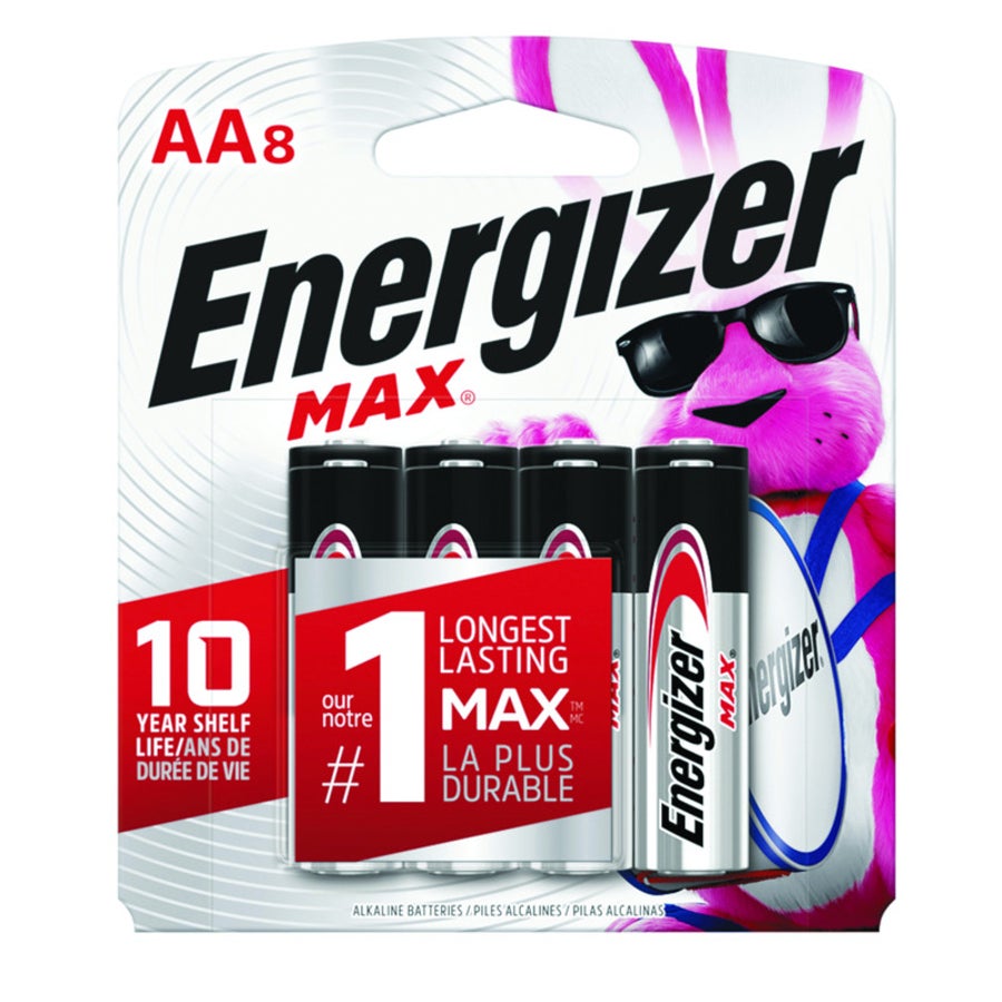 Batteries, Alkaline, MAX, AA-Cell,8 - 1 EACH