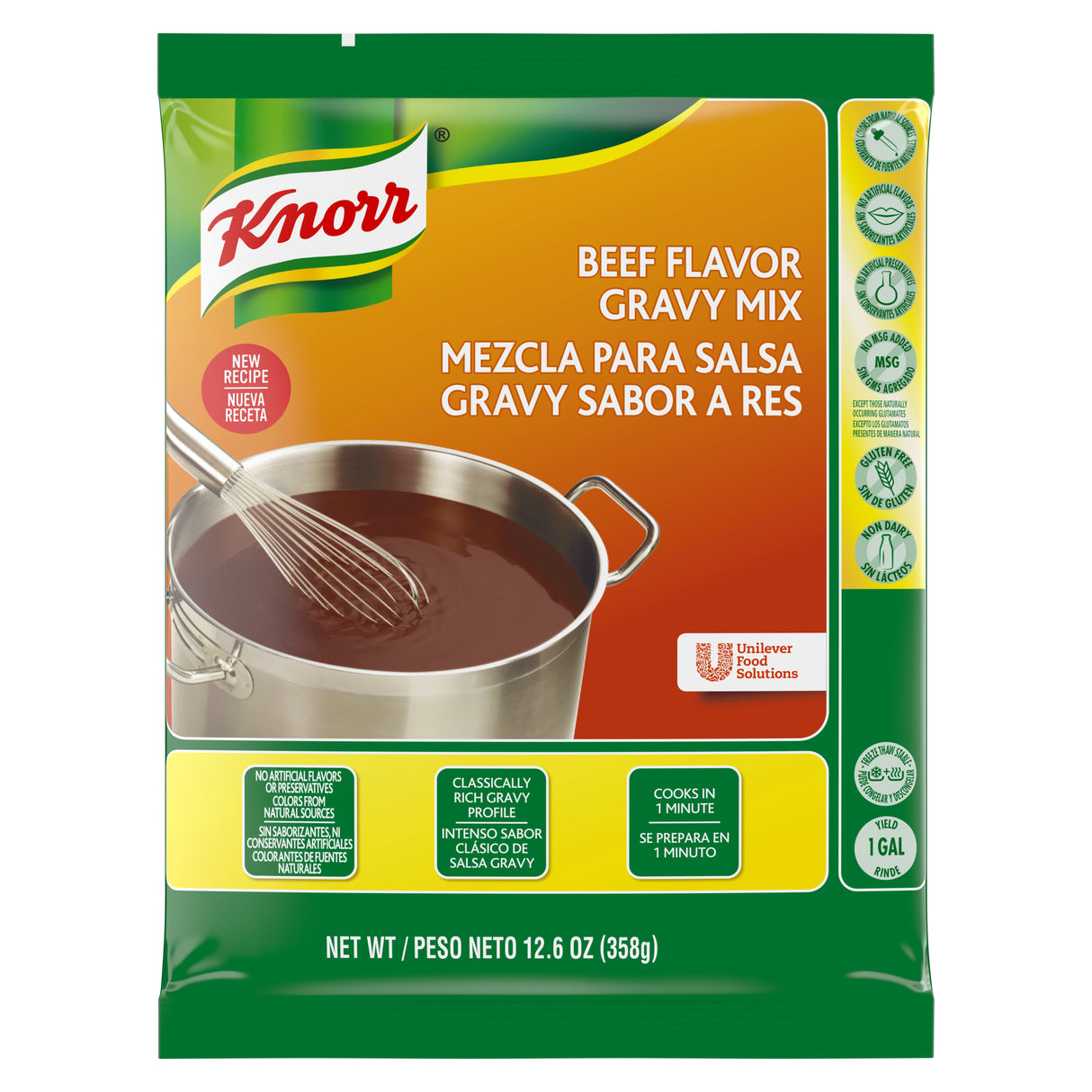 Gravy Mix, Beef-Flavor,6 - 12.66 OUNCE