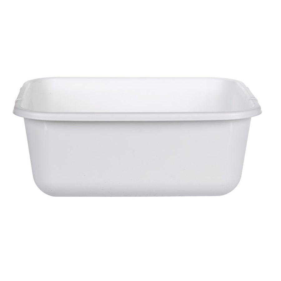 Pan, Dish, 12.55 x 14.45 Inch, White, Plastic,1 - 1 EACH