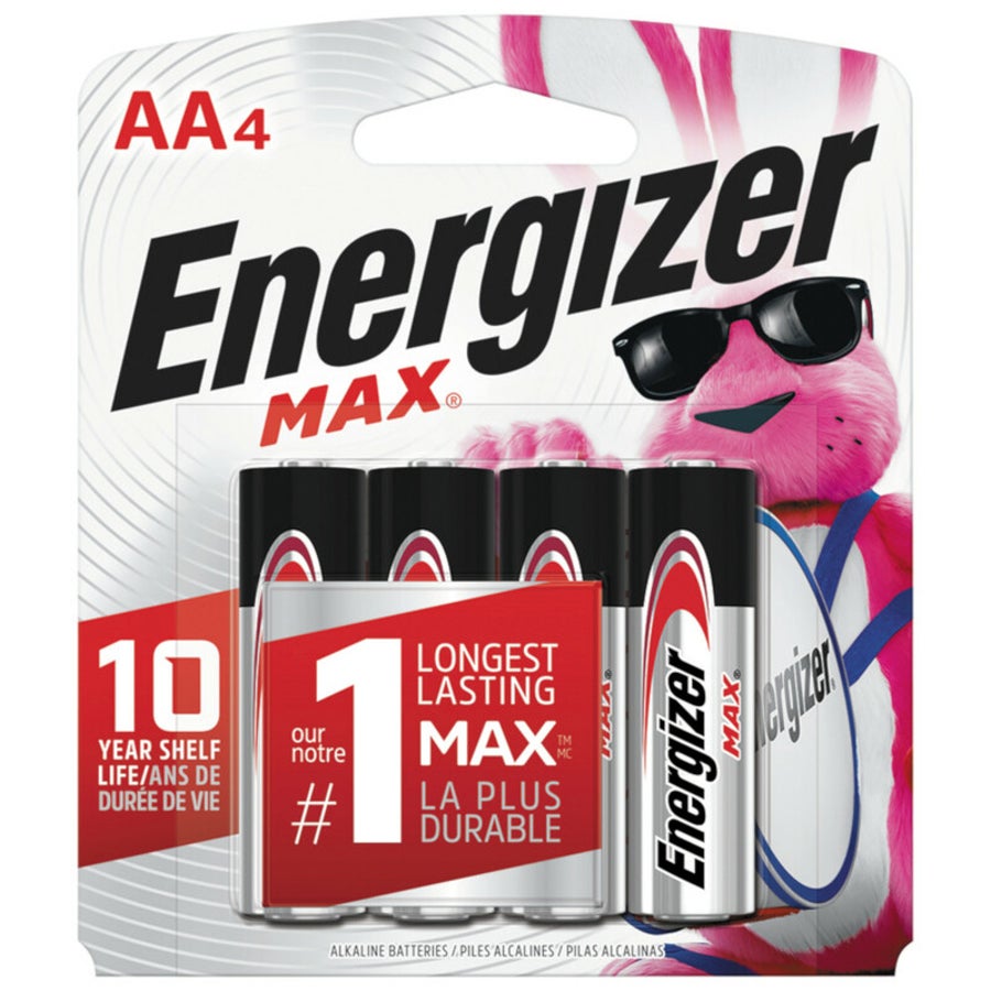 Batteries, Alkaline, AA-Cell,4 - 1 EACH