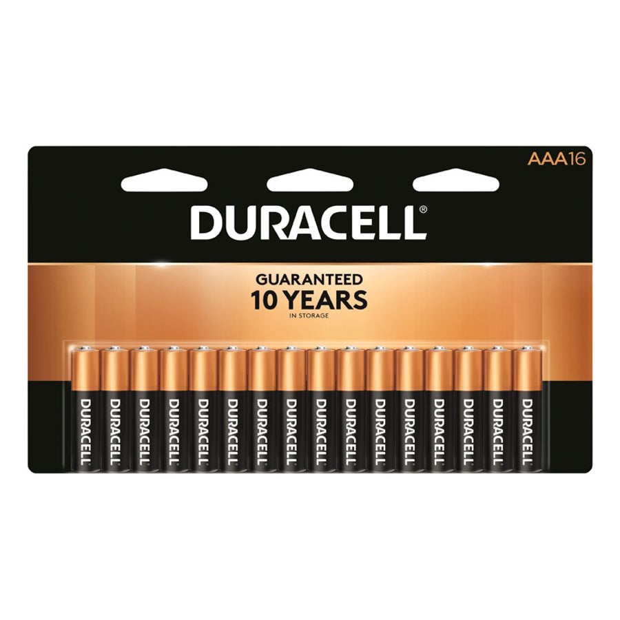 Batteries, Alkaline, Coppertop, AAA-Cell,16 - 1 EACH