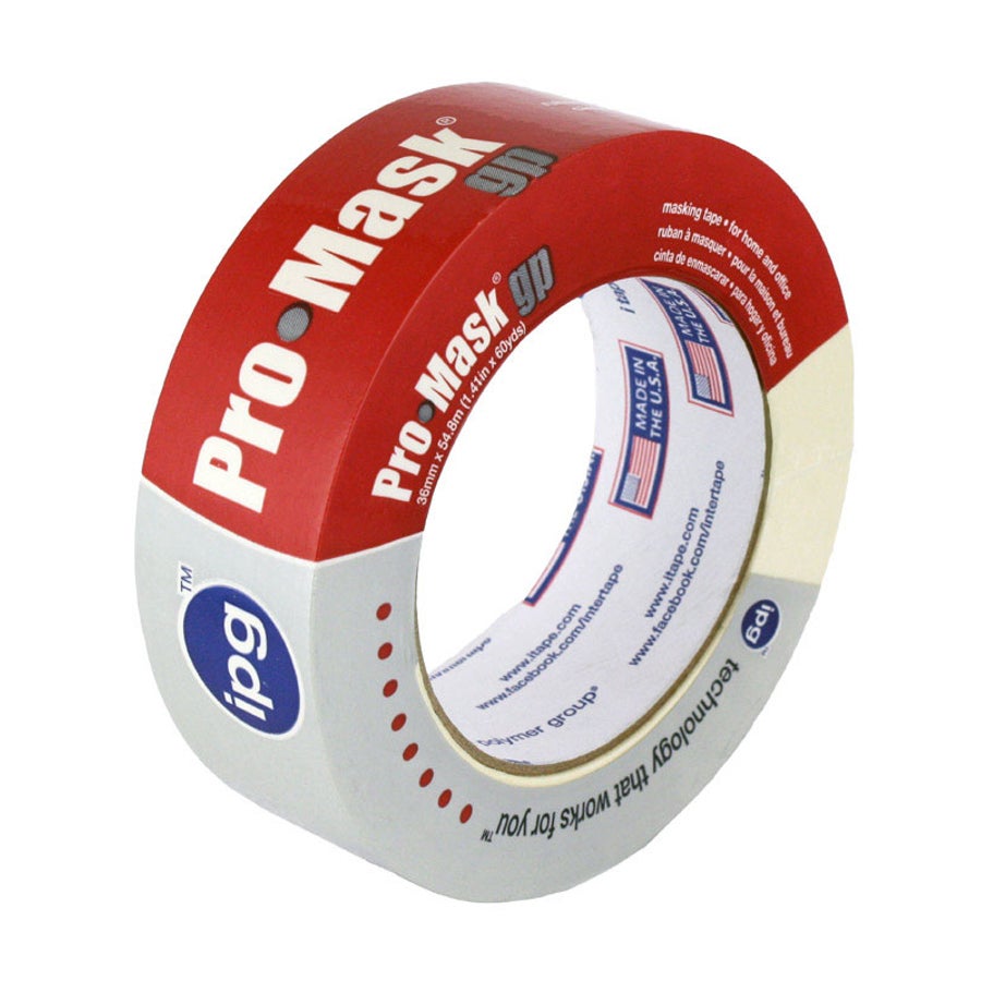 Tape, Masking, 1.41 Inch x 60 Yard, Beige, Medium-Adhesion,1 - 180 FOOT