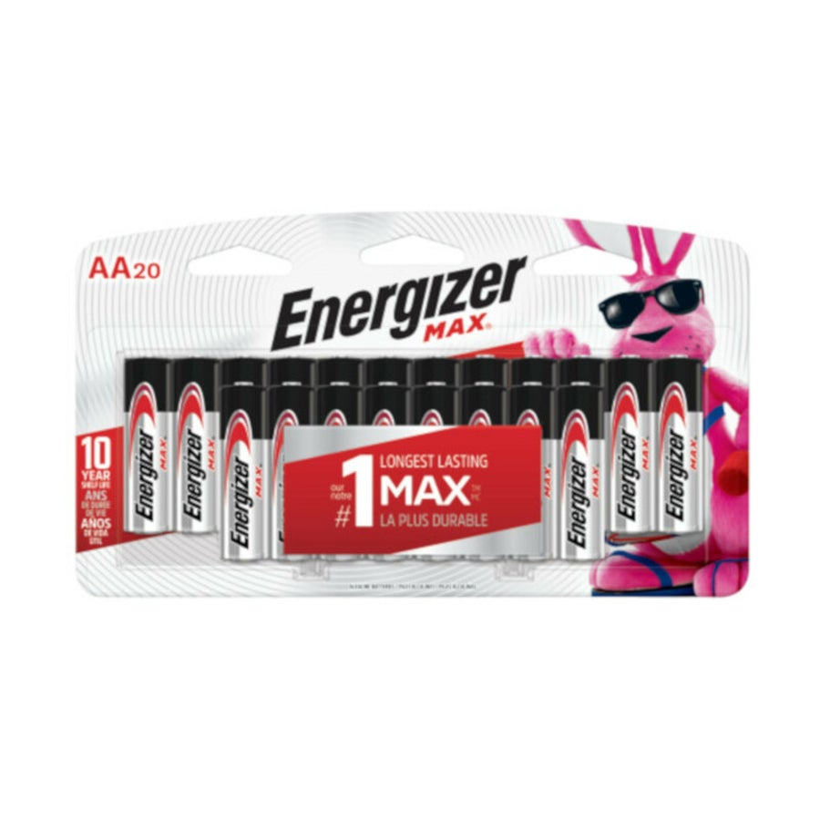 Batteries, Alkaline, AA-Cell,20 - 1 EACH