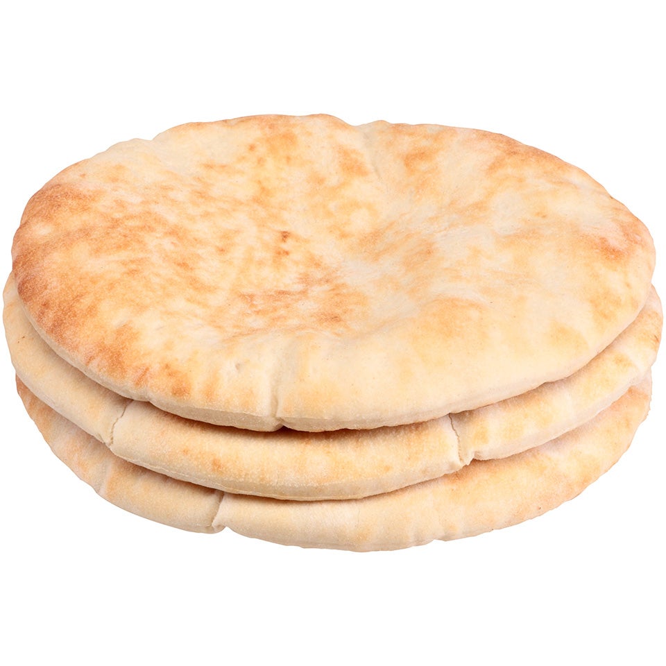 Pita Bread, White, 6 Inch, Pocket, Frozen, 6 Linear Inch,12 - 10 COUNT