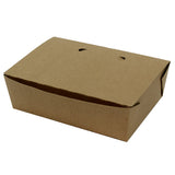 Containers, Food, #3, Paper, Kraft, with Hinged Lid,4 - 40 COUNT