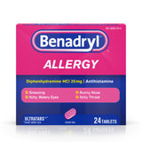 Supplements, Benadryl, Tablets,24 - 24 COUNT