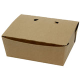 Containers, Food, #8, Paper, Kraft, with Hinged Lid,6 - 40 COUNT