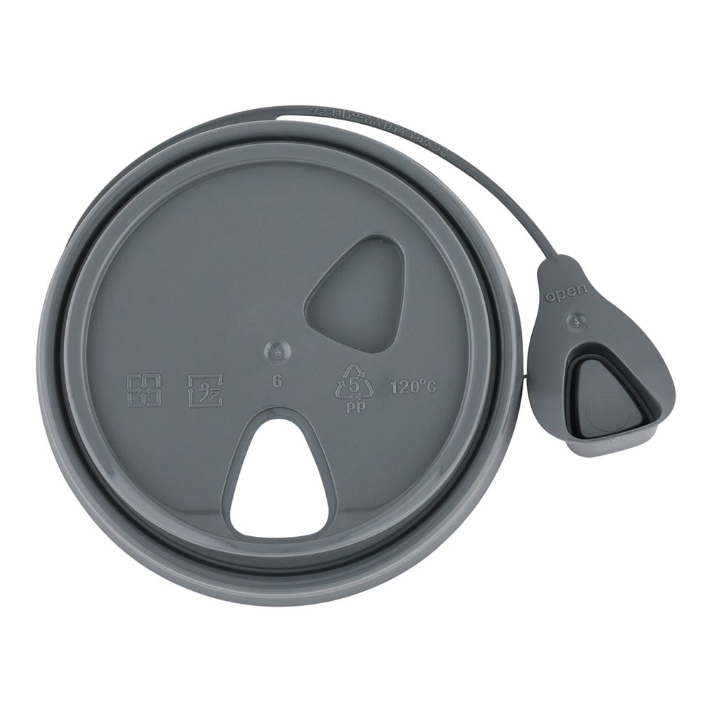 Lids, Low Dome, Pop Lock, Plastic, Gray, Polypropylene, for 8/12/16/20 Ounce Cups, Recyclable,1 - 100 COUNT