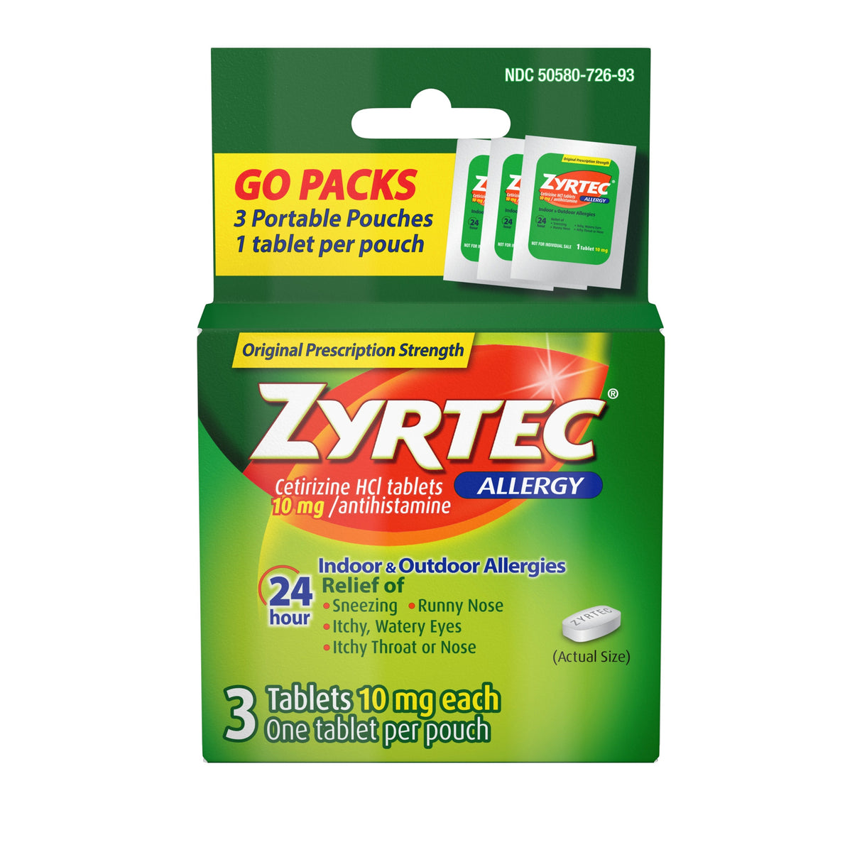 Supplements, Allergy, 3 Tablets,12 - 6 COUNT