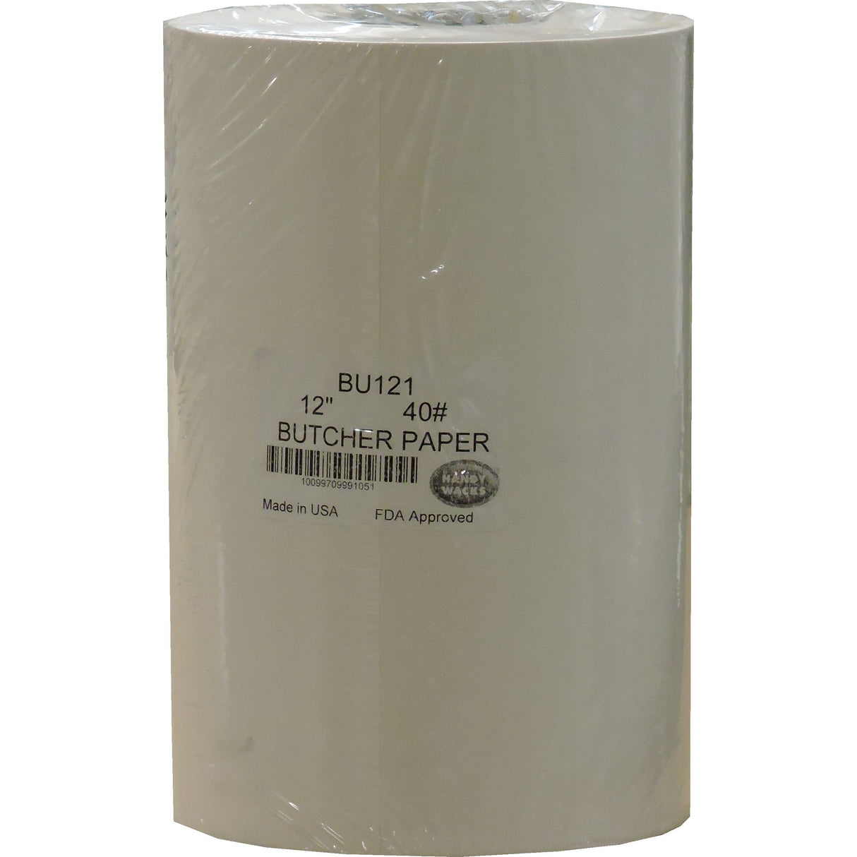 Paper Roll, Butcher, 12 Inch, White,1 - 900 FOOT