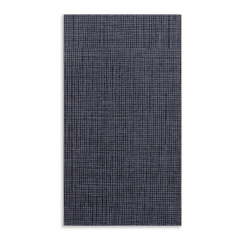 Napkins, Dinner, Linen-Like, Black with White Threads, Kangaroo-Fold, Air Laid, 15.75 x 15.75 Inch,1 - 800 COUNT