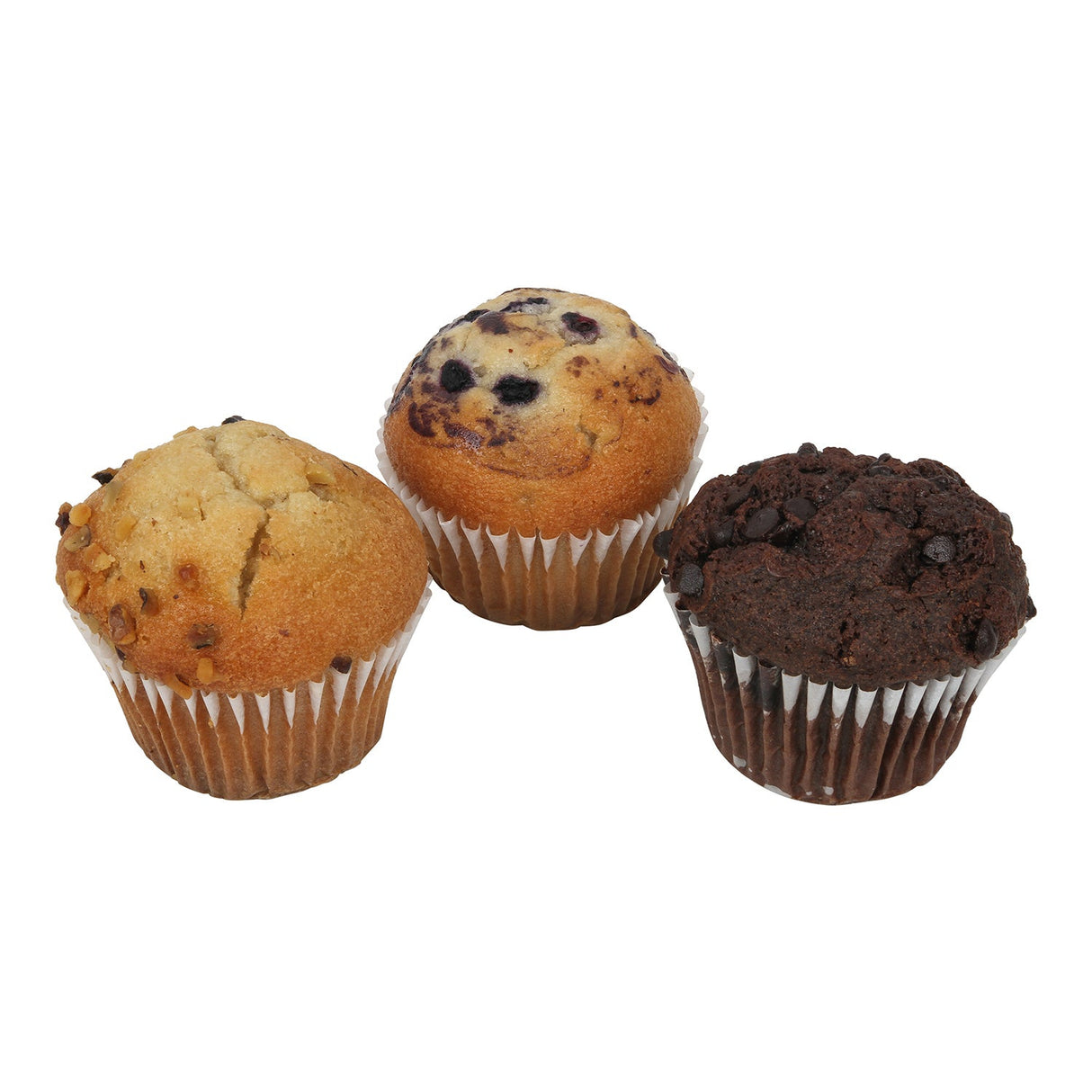Muffins, Assorted Flavor, Wild Blueberry/Banana Nut/Chocolate C, Individually-Wrapped, 2.25 Ounce,96 - 1 COUNT