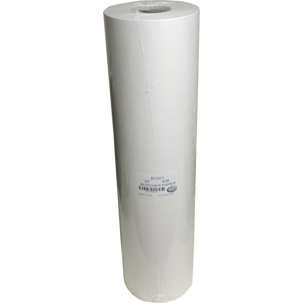 Paper Roll, Butcher, 30 Inch, White,1 - 900 FOOT