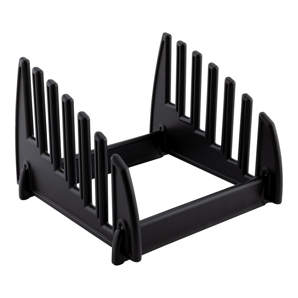 Rack, Collapsible, 6-Compartment, 9 x 9 x 6.5 Inch, Black,1 - 1 EACH