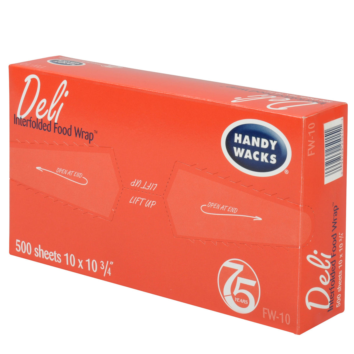 Wraps, Deli, 10 x 10.75 Inch, Dry-Waxed Paper, White, Medium-Grade, Interfolded,12 - 500 COUNT