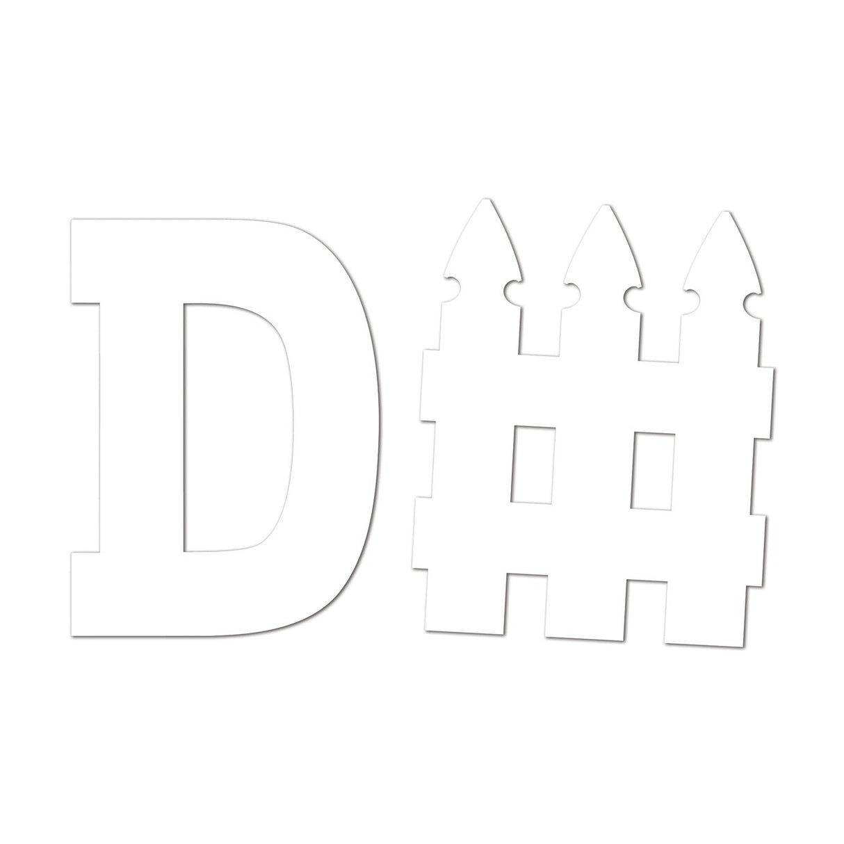 Signs, Cutout, D-Fence, 20.5 & 21.5 Inch,1 - 12 EACH