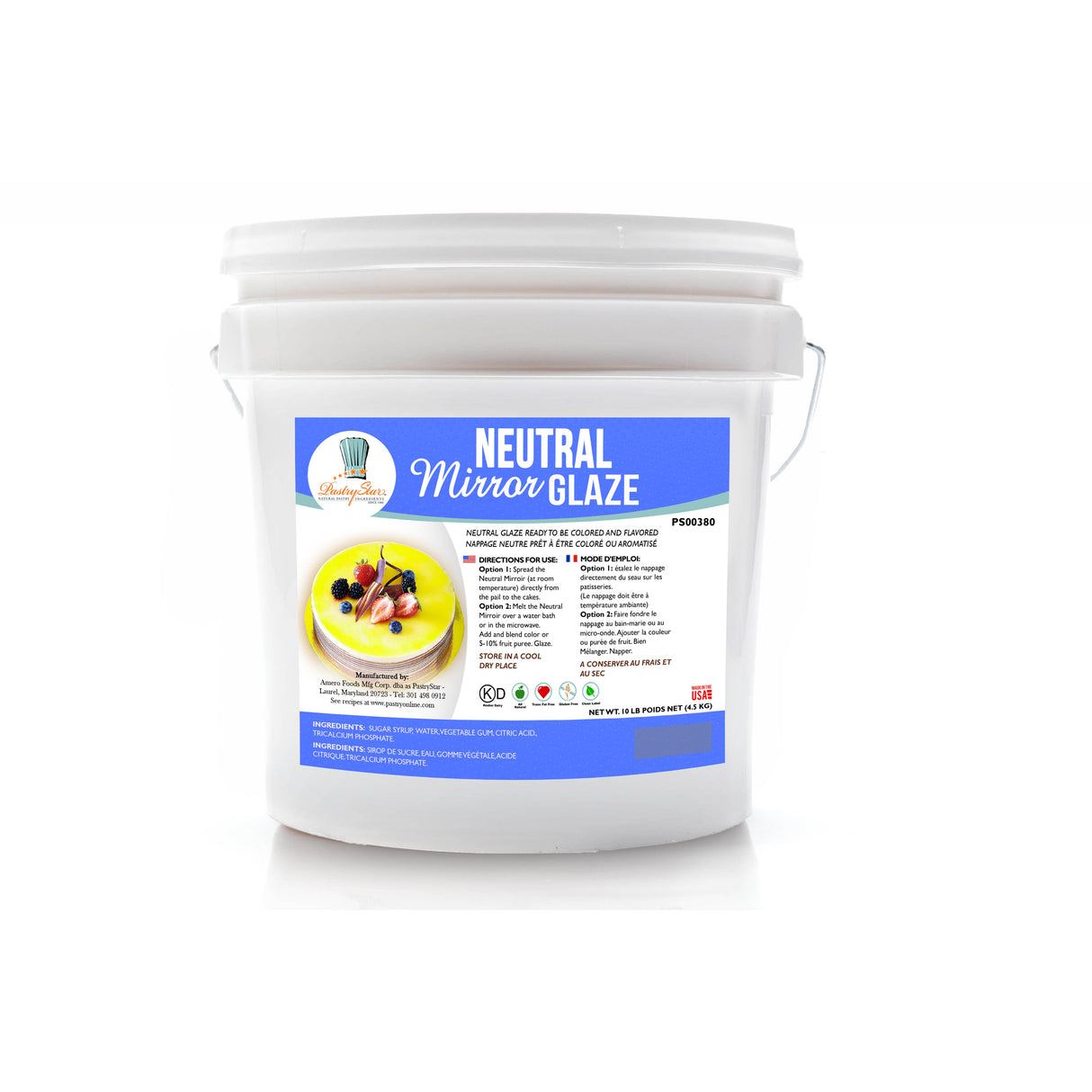 Glaze, Mirror, Neutral, Ready-to-Use, Shelf-Stable,1 - 10 POUND