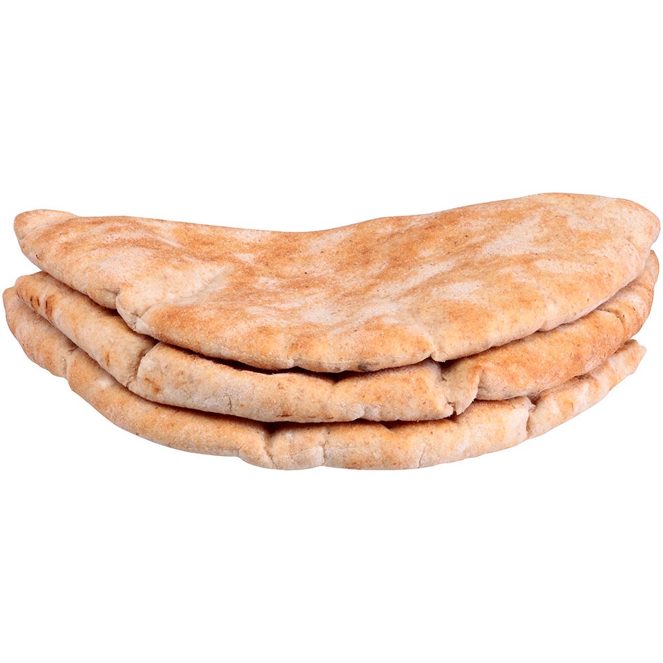 Pita Bread, Wheat, 6 Inch, Pocket Precut, Frozen, 6 Linear Inch,12 - 10 COUNT